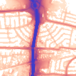 Daytime road noise heatmap for M41 0QH