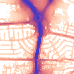 Daytime road noise heatmap for M41 0QJ