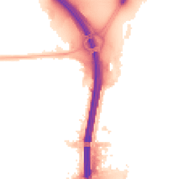 Night-time road noise heatmap for M41 0QJ