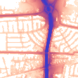 Daytime road noise heatmap for M41 0QN