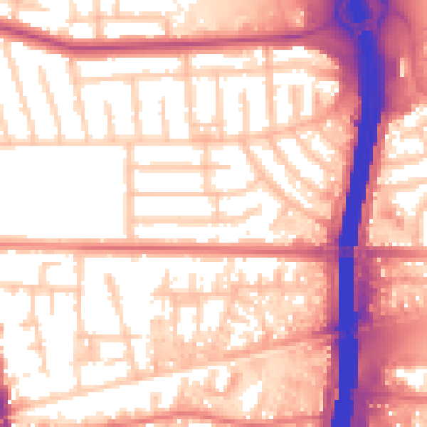Daytime road noise heatmap for M41 0QP