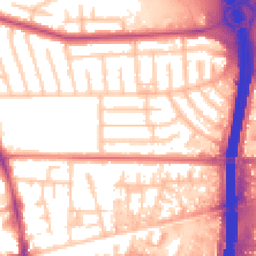 Daytime road noise heatmap for M41 0QQ