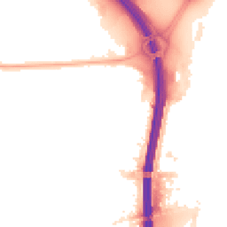 Night-time road noise heatmap for M41 0QS