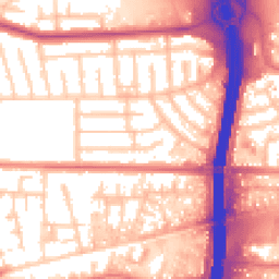 Daytime road noise heatmap for M41 0QT