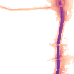 Night-time road noise heatmap for M41 0QT
