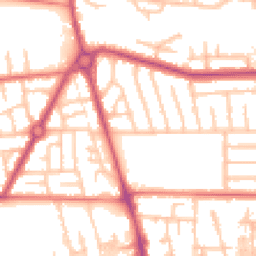 Daytime road noise heatmap for M41 0RA