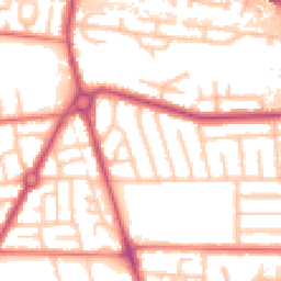 Daytime road noise heatmap for M41 0RB