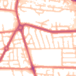 Daytime road noise heatmap for M41 0RD