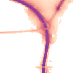 Night-time road noise heatmap for M41 0RG