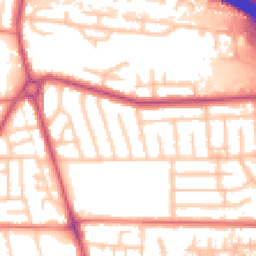 Daytime road noise heatmap for M41 0RJ