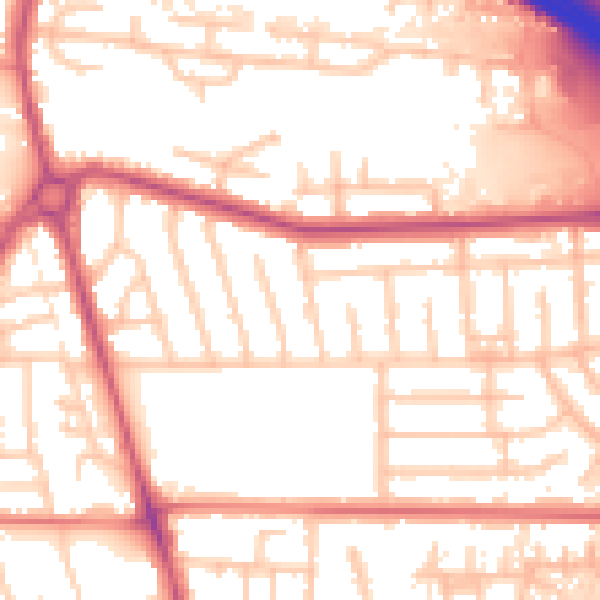 Daytime road noise heatmap for M41 0RL