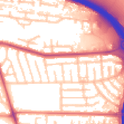 Daytime road noise heatmap for M41 0RN