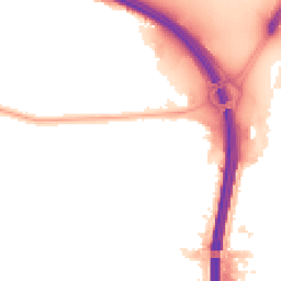 Night-time road noise heatmap for M41 0RP