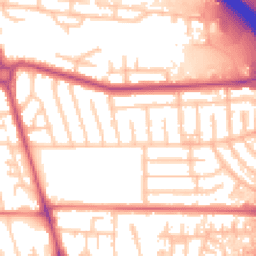 Daytime road noise heatmap for M41 0RT