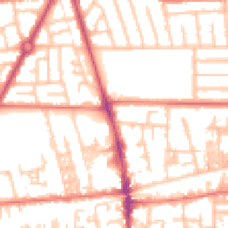 Daytime road noise heatmap for M41 0UZ