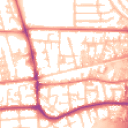 Daytime road noise heatmap for M41 0XD