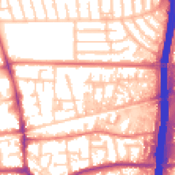 Daytime road noise heatmap for M41 0XF