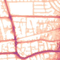 Daytime road noise heatmap for M41 0XG