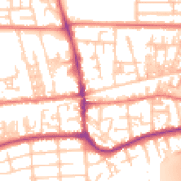 Daytime road noise heatmap for M41 0XL