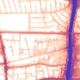 Daytime road noise heatmap for M41 0XY