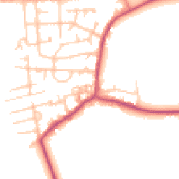 Daytime road noise heatmap for M41 6JA