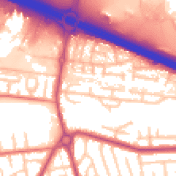 Daytime road noise heatmap for M41 7EB