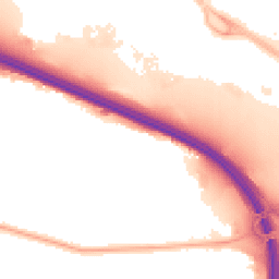 Night-time road noise heatmap for M41 7EZ