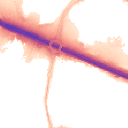 Night-time road noise heatmap for M41 7FR