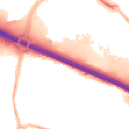 Night-time road noise heatmap for M41 7FT