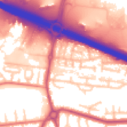 Daytime road noise heatmap for M41 7HJ