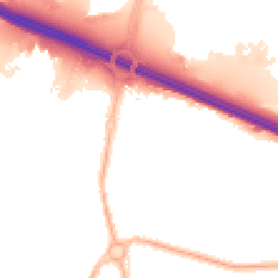 Night-time road noise heatmap for M41 7HJ