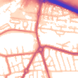 Daytime road noise heatmap for M41 7NA