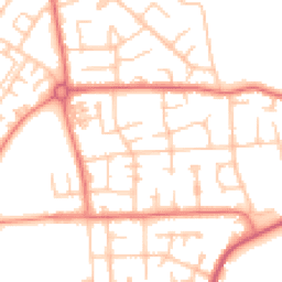 Daytime road noise heatmap for M41 8UQ