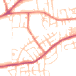 Daytime road noise heatmap for M41 9DU