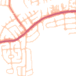 Daytime road noise heatmap for M41 9EW
