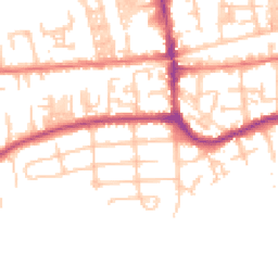 Daytime road noise heatmap for M41 9GJ