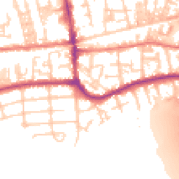 Daytime road noise heatmap for M41 9JY