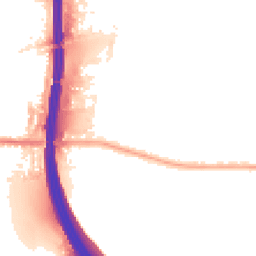 Night-time road noise heatmap for M41 9ND