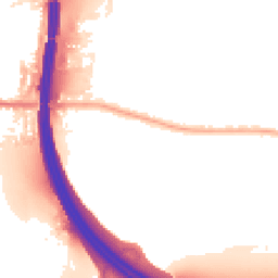 Night-time road noise heatmap for M41 9WN