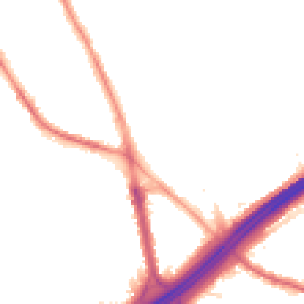 Night-time road noise heatmap for M45 6AP