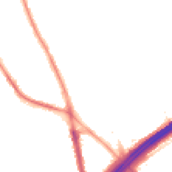 Night-time road noise heatmap for M45 6BL