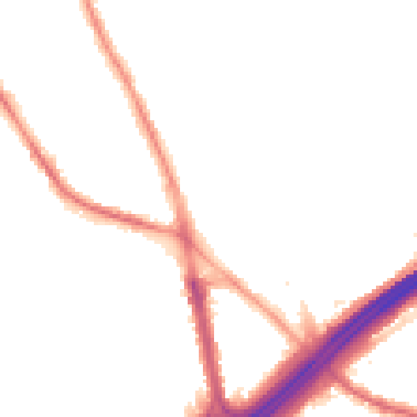 Night-time road noise heatmap for M45 6BT