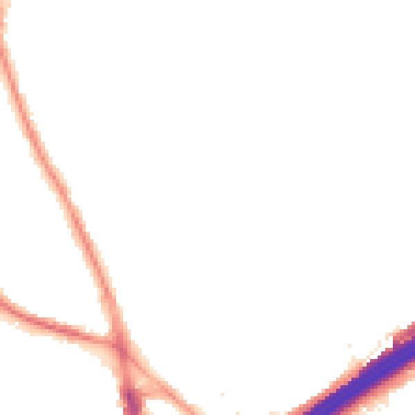 Night-time road noise heatmap for M45 6BY