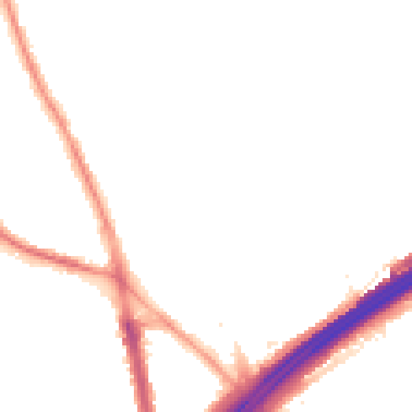 Night-time road noise heatmap for M45 6DA