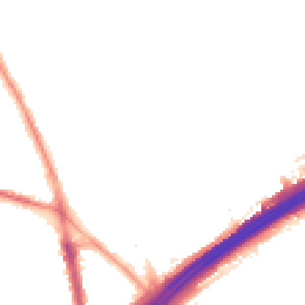 Night-time road noise heatmap for M45 6DB