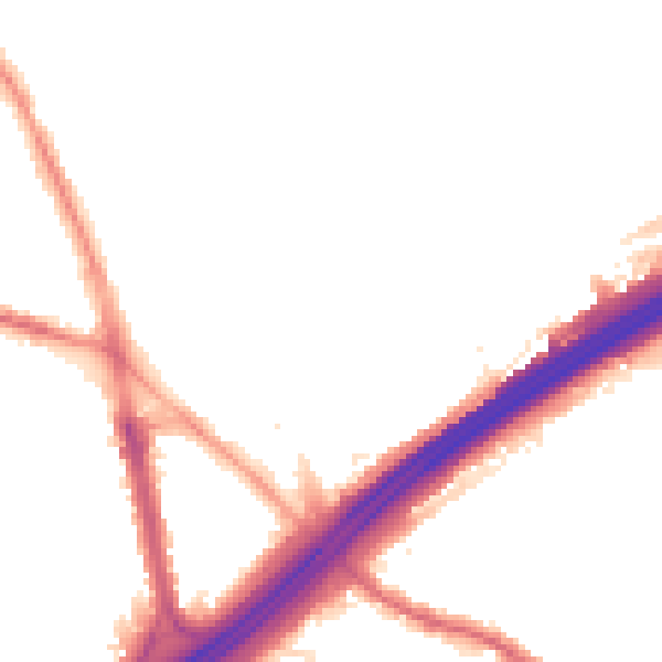 Night-time road noise heatmap for M45 6DF
