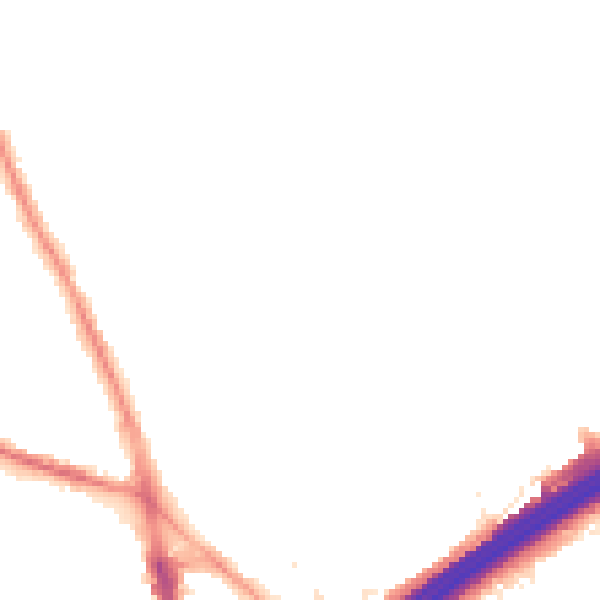 Night-time road noise heatmap for M45 6DQ