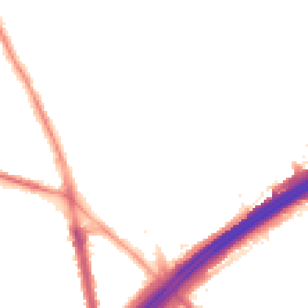 Night-time road noise heatmap for M45 6EA