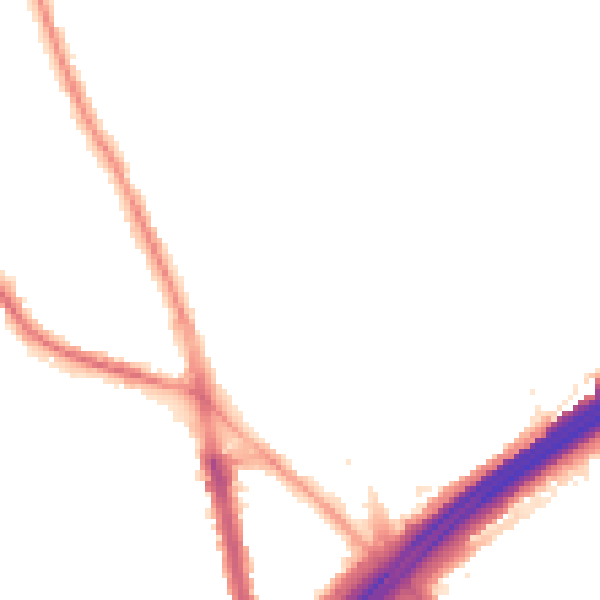 Night-time road noise heatmap for M45 6FF