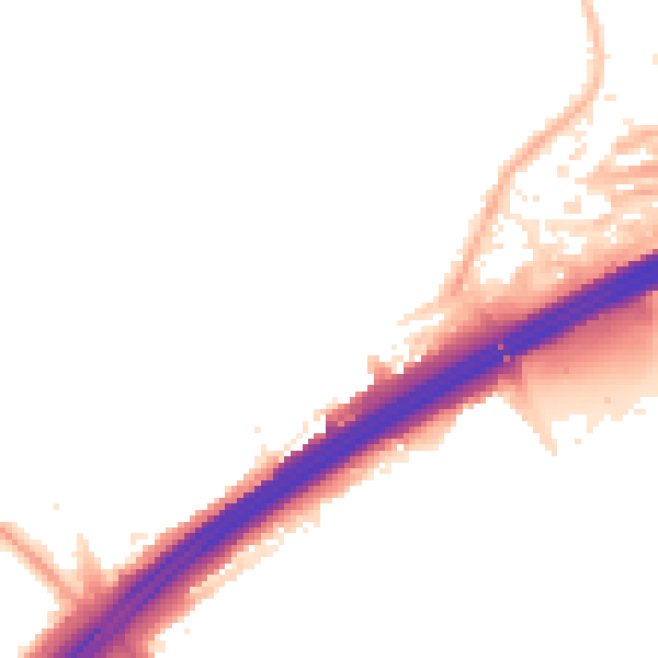 Night-time road noise heatmap for M45 6FY